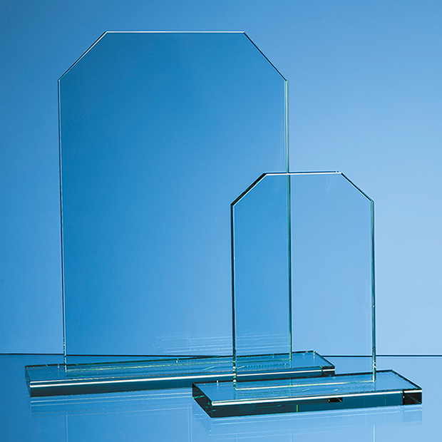 25cm x 12mm Jade Glass Honour Award