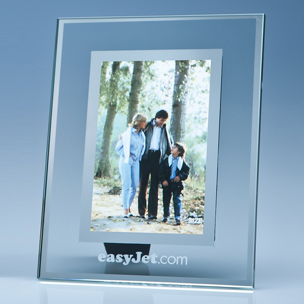 Clear Glass Frame with Mirror Inlay for 4