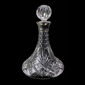 Ships Decanter Westminster with Sterling Silver Collar